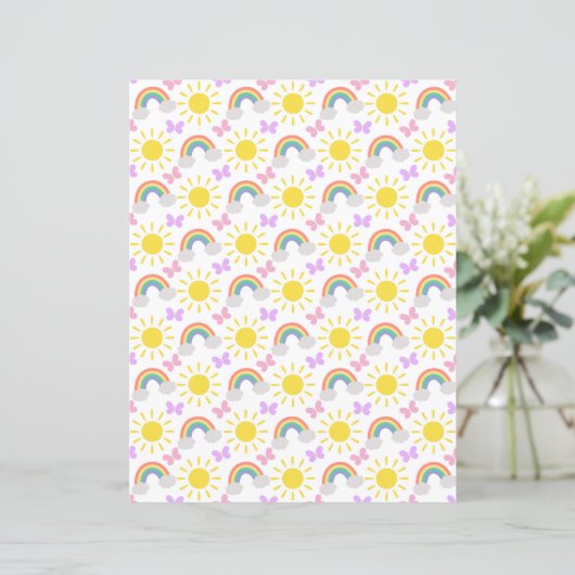  Little Sunshine & Rainbows Scrapbook Paper (スタンド正面)