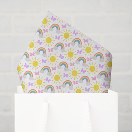  Little Sunshine & Rainbows Tissue Paper 薄葉紙 (ギフトバッグ)
