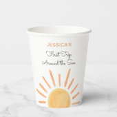 Little Sunshine Trip のまわりに the Sun 1st誕生日 紙コップ (裏面)