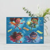 Little Superheroes Party 招待状 (スタンド正面)