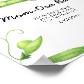 Little Sweet Pea Baby shower - Momosa bar ポスター (角)