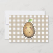 Little Sweet Potato birthday party thank you サンキューカード (裏面)