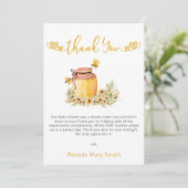 Little Sweeteはミツバチの赤ちゃんシャワーの途中にある サンキューカード (スタンド正面)