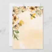 Little Sweeteはミツバチの赤ちゃんシャワーの途中にある サンキューカード (裏面)