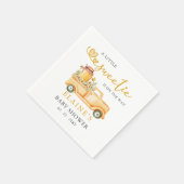 Little Sweeteはミツバチの赤ちゃんシャワーの途中にある スタンダードカクテルナプキン (角)