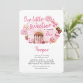 Little Sweete Donuts and Sweets Girl誕生日 招待状 (スタンド正面)