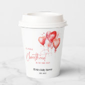 Little Sweetheartは赤ちゃんシャワーモダンの途中にある 紙コップ (裏面)