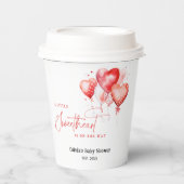 Little Sweetheartは赤ちゃんシャワーモダンの途中にある 紙コップ (正面)