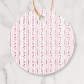 Little Sweetheartは途中の女の子の赤ちゃんシャワー フェイバータグ (裏面)