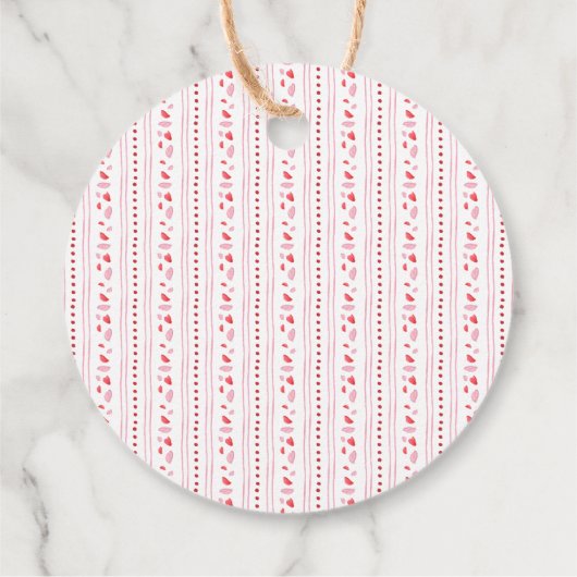 Little Sweetheartは途中の女の子の赤ちゃんシャワー フェイバータグ (裏面)