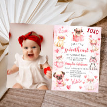 Little Sweetheartバレンタインパピー誕生日写真