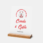 Little Sweetheartベビーシャワーカード&ギフトサイン アクリルサイン (傾斜)