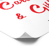 Little Sweetheartベビーシャワーカード&ギフトサイン ポスター (角)