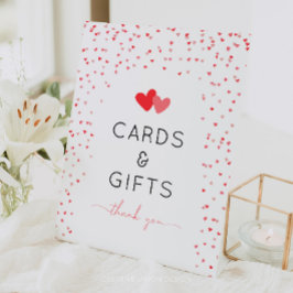 Little Sweetheartベビーシャワーカード&ギフトサイン 台座サイン