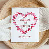 Little Sweetheart赤ちゃんシャワーカードとギフトサイン ポスター