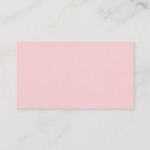 Little Sweetheart Answer Card Pink Bow Baby Shower エンクロージャーカード (裏面)