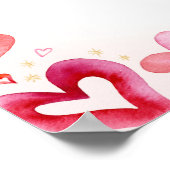 Little Sweetheart Baby Showerウェルカムサイン ポスター (角)