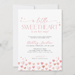 Little Sweetheart Baby Shower招待状、Baby Shower 招待状