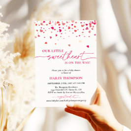 Little Sweetheart Baby Shower招待状、Baby Shower 招待状