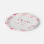 Little Sweetheart Baby Shower ペーパープレート (アングル)