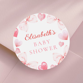 Little Sweetheart Baby Shower ラウンドシール