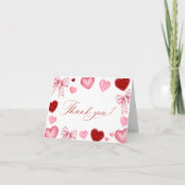 Little Sweetheart Baby Shower, Baby Shower サンキューカード (正面)