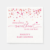 Little Sweetheart Baby Shower、Baby Shower スタンダードカクテルナプキン (正面)