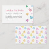 Little Sweetheart Baby Shower Books forベビー・カード 名刺 (正面/裏面)