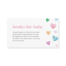 Little Sweetheart Baby Shower Books forベビー・カード