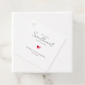 Little Sweetheart Baby Shower Minimalist フェイバータグ (インサイチュ)