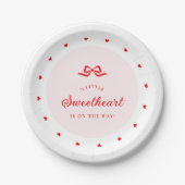 Little Sweetheart Baby Shower Paper Plates ペーパープレート (正面)