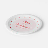 Little Sweetheart Baby Shower Paper Plates ペーパープレート (アングル)