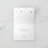 Little Sweetheart Baby Shower Thank You Card サンキューカード (内部)
