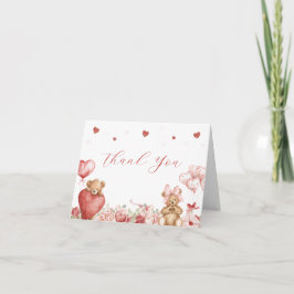 Little Sweetheart Baby Shower Thank You Card サンキューカード