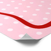 Little Sweetheart Baby Shower Welcome Poster Sign ポスター (角)