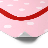 Little Sweetheart Baby Shower Welcome Poster Sign ポスター (角)