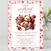 Little Sweetheart Bearベビーシャワー 招待状