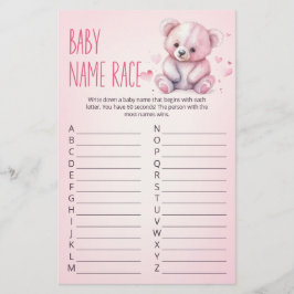 Little sweetheart bear Baby Showerゲーム