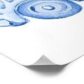 Little Sweetheart Blue Car and Balloons Welcome ポスター (角)