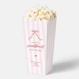 Little Sweetheart Bow Baby Shower Popcorn Boxes フェイバーボックス