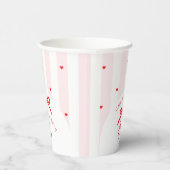 Little Sweetheart Bow Coquette 1st Birthday 紙コップ (右)