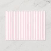 Little Sweetheart Bow Pink Stripes Book for Baby  エンクロージャーカード (裏面)