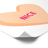 Little Sweetheart Candy Hearts Baby Shower Welcome ポスター (角)