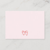 Little Sweetheart Diaper Raffle Card エンクロージャーカード (裏面)