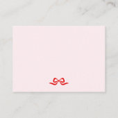 Little Sweetheart Diaper Raffle Card エンクロージャーカード (裏面)