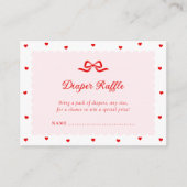 Little Sweetheart Diaper Raffle Card エンクロージャーカード (正面)