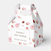Little Sweetheart Donuts Valentines Baby Shower フェイバーボックス (裏面サイド)