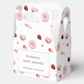 Little Sweetheart Donuts Valentines Baby Shower フェイバーボックス (オープン)
