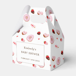 Little Sweetheart Donuts Valentines Baby Shower フェイバーボックス
