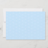 Little Sweetheart Elegant Blue Bow Birthday Photo 招待状 (裏面)